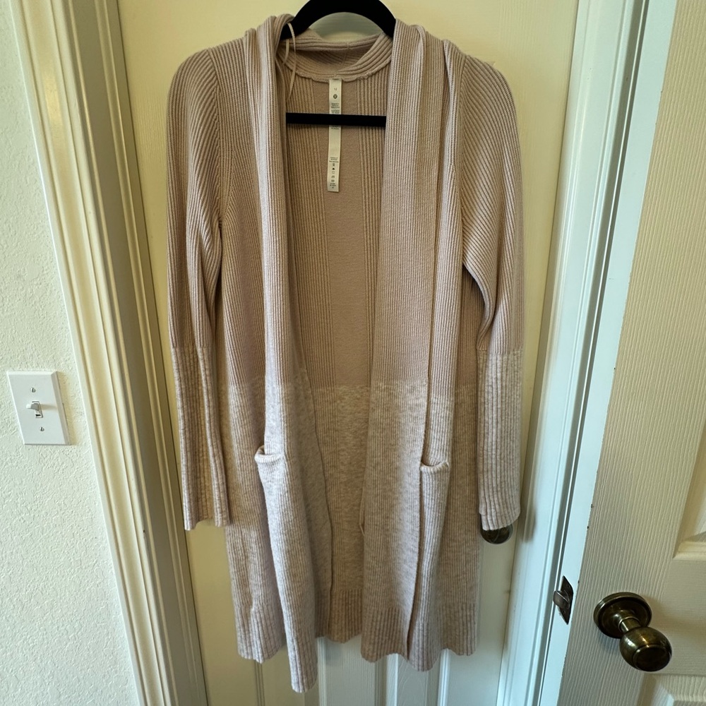 Lululemon Athletica Cream Cardigan Sweater